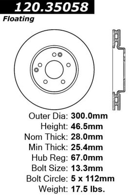 Chrysler Brake Disc Centric